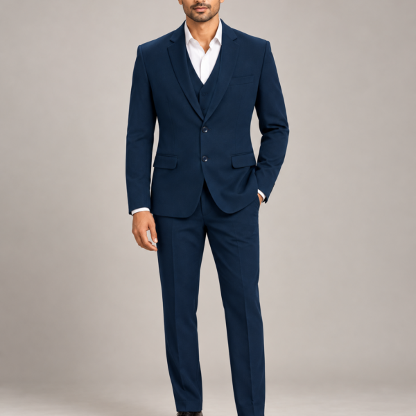 navy blue formal suit